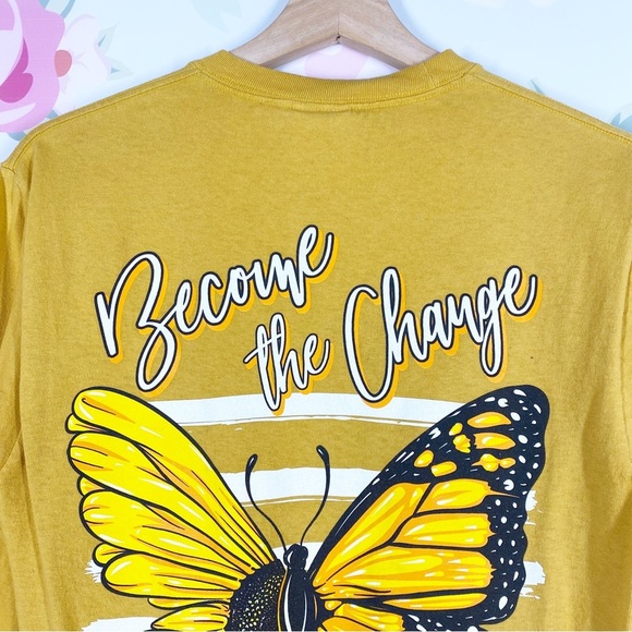 Simply Southern Yellow Mustard Graphic Long Sleeve Crewneck Shirt S - Picture 8 of 11